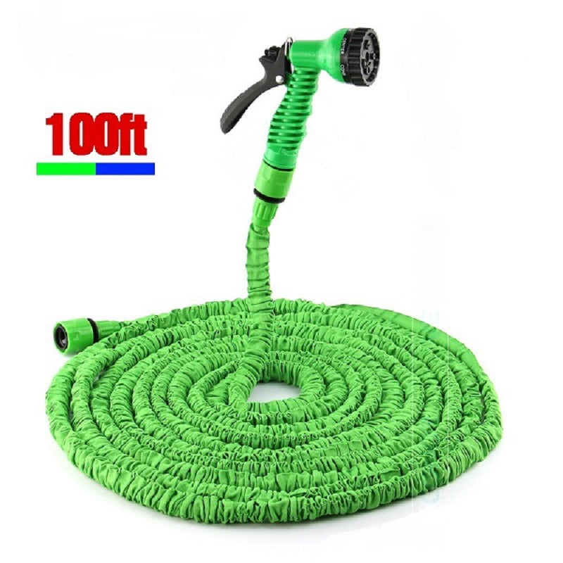 Flexible Expanding Water Hose Tube Spray Nozzle Water Gun Kit 50 FT