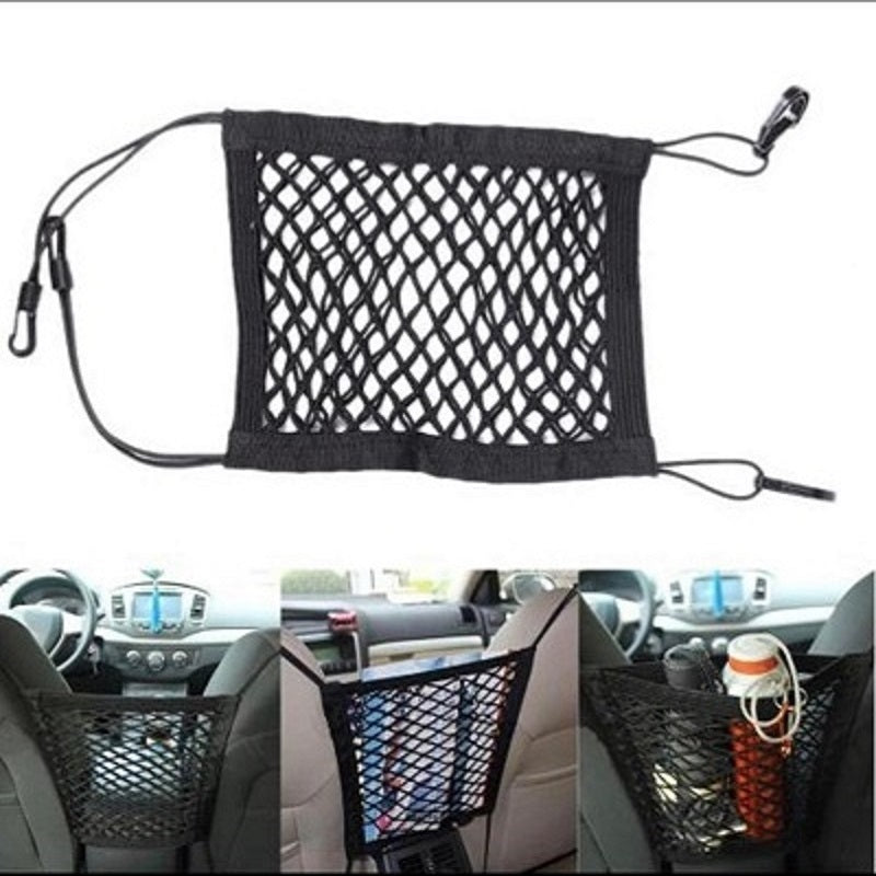 30*25cm Car Organizer Seat Back Storage Elastic Car Mesh Net Bag