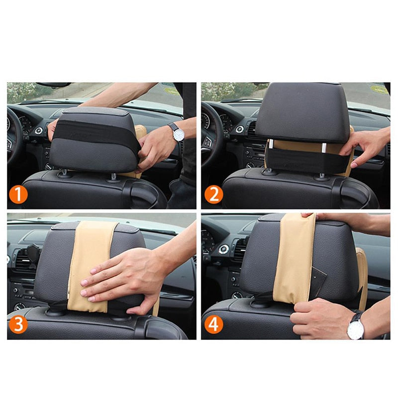 Universal car clearance seat head support