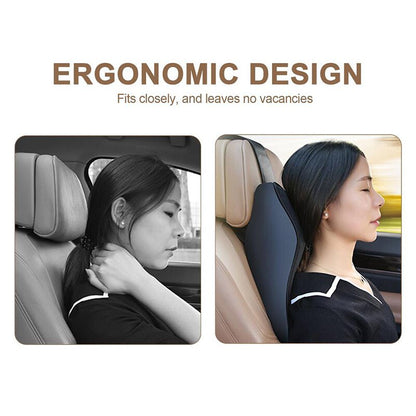 Universal Car Neck Seat Pillow - 100% Soft Memory Foam Stress relief