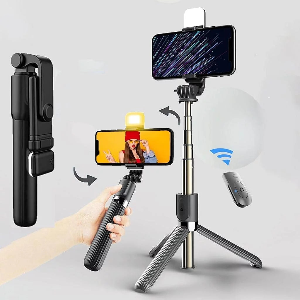 Multifunctional Portable Bluetooth Wireless Integrated Selfie Stick ...