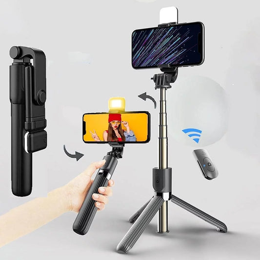 Multifunctional Portable Bluetooth Wireless Integrated Selfie Stick & Tripod